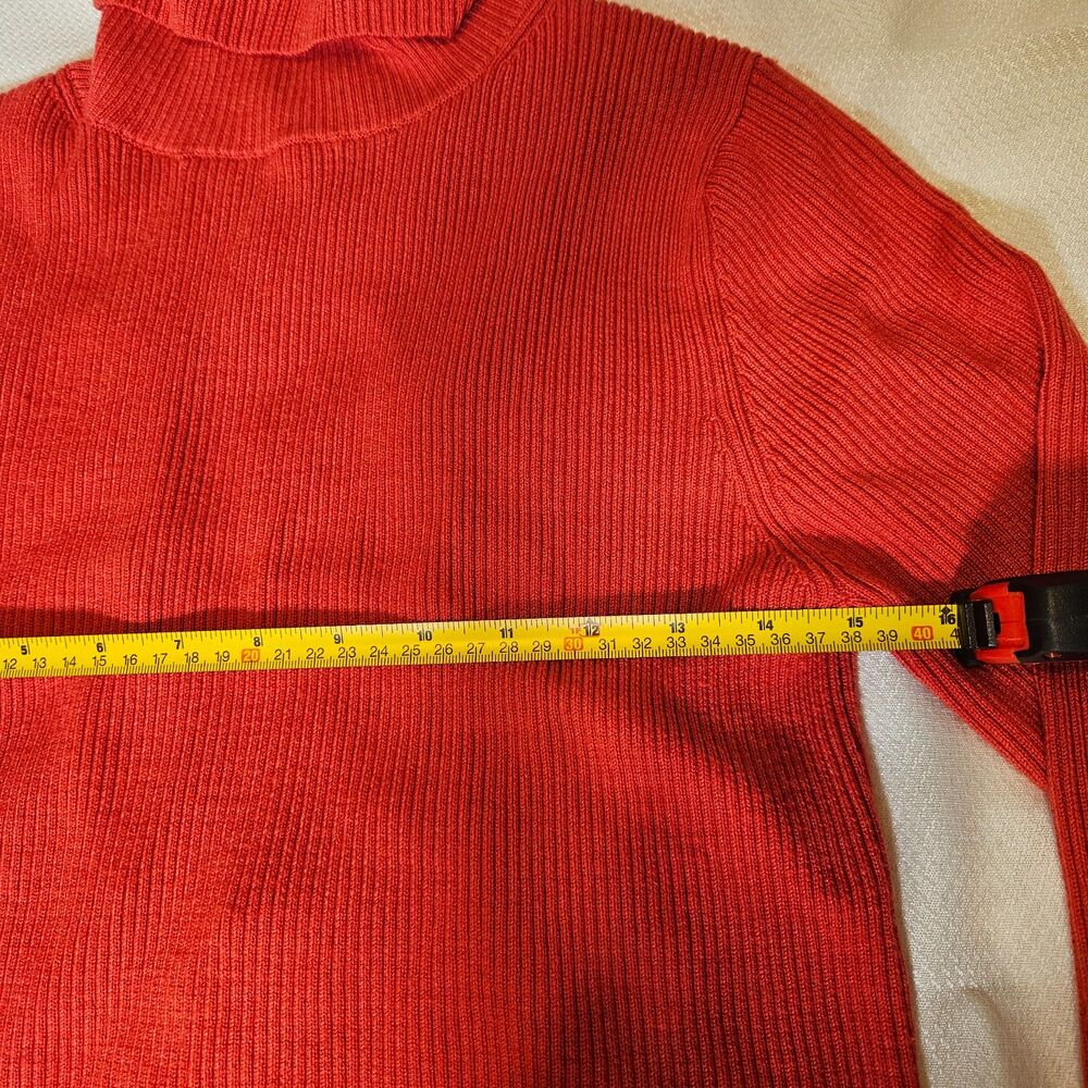 Thakoon Collective Red Turtle neck with peep whole detail Medium - Picture 5 of 8